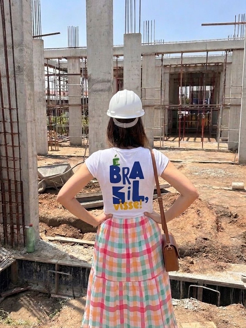 A estrutura da Vila subindo em Jacumã